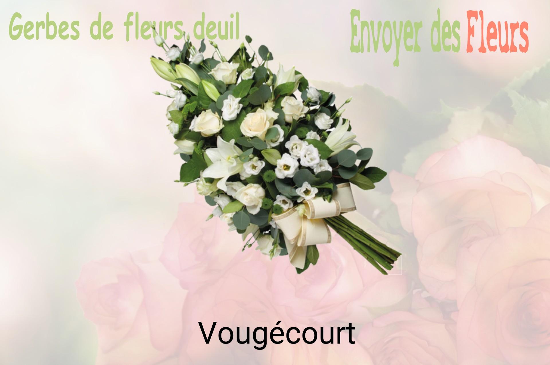 Gerbe de fleurs de deuil livrée à Vougécourt